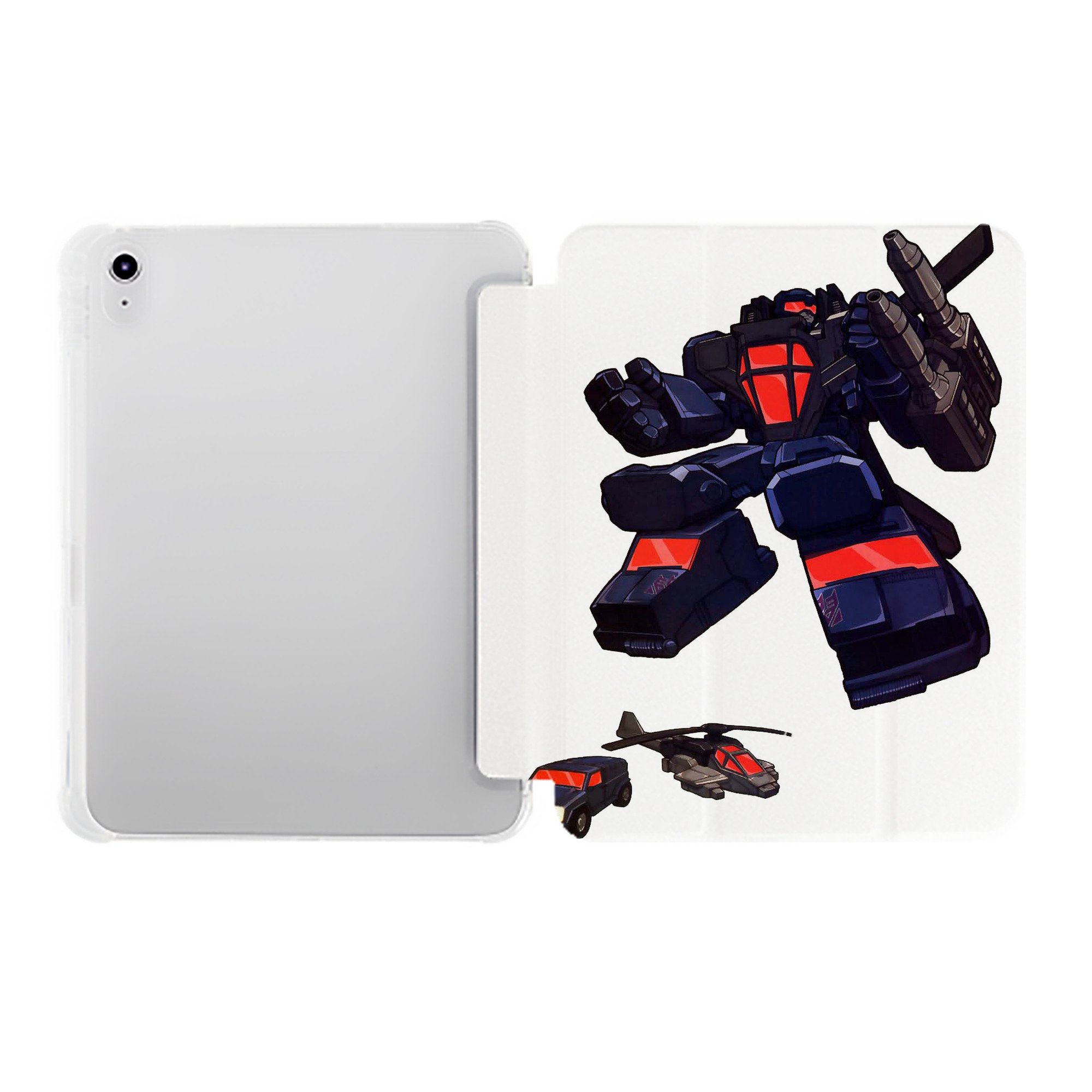 （画像用）  IPad ケース ペン収納付き 三つ折りスタンド PUレザー×シリコン 対応機種9.5/10.5/10.9インチ